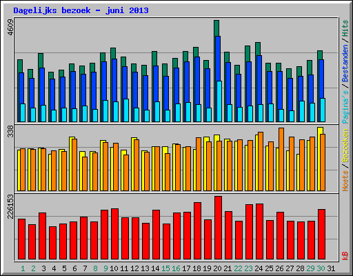 Dagelijks bezoek - juni 2013